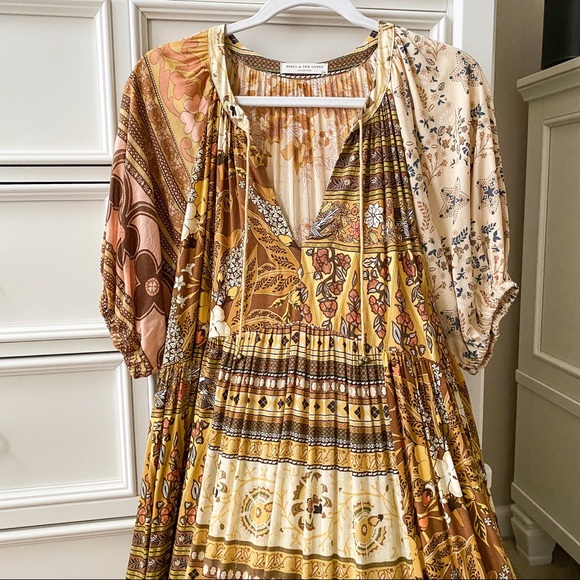 spell renew patchwork gown